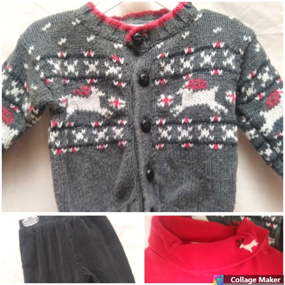 Vintage Hartstrings HOLIDAY Sweater Top Pants 12 m